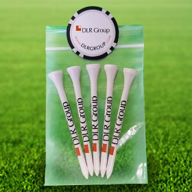 Logo Golf Tee Polybag Combos 